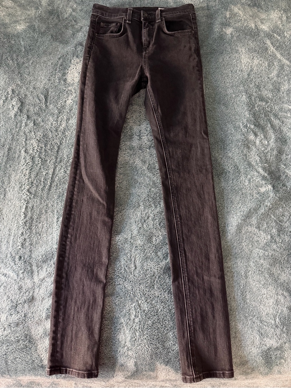 Rag & Bone Jeans Skinny Black Bruin Size 25 High Rise Stretch Cotton